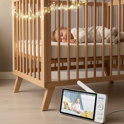 Berceuses intégrées cam bebe Astrée chambre enfant bois