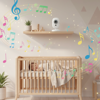 Berceuses intégrées caméra baby monitor chambre bébé