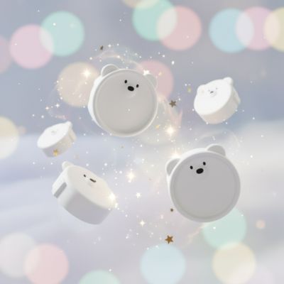 Cache-prise-blanc-ours-étoiles-lumières-roses-vertes-bleues