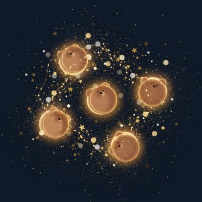 Cache prise murale brune voie lactée étoiles lumières scintillantes