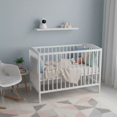 Camera bebe tablette blanche lit bébé enfant dort chambre