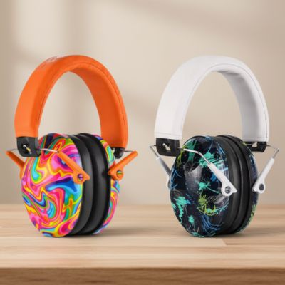 Deux couleurs casque anti-bruit enfant tablette bois