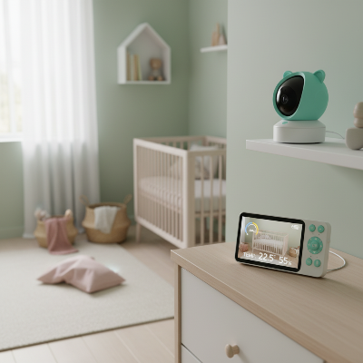 Surveillance température et humidité baby monitor chambre bébé