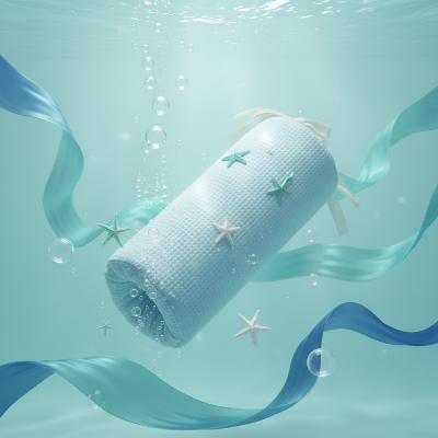 Tour de lit bébé bleu  Monde sous-marin apaisant
