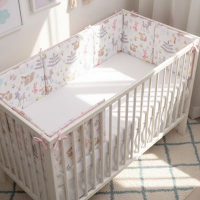 Tour de lit bébé la bande des bois vu au dessus
