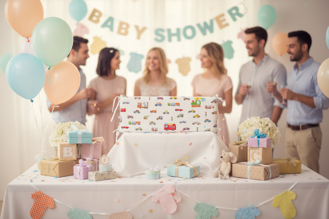 Tour de lit bebe voiturettes cadeau de shower de bébé