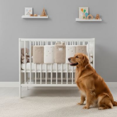 Tour de lit pour bebe chambre enfant chien