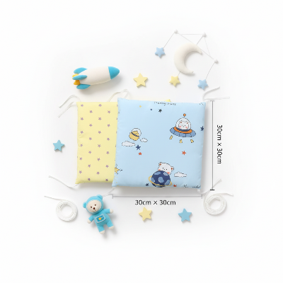 Tour de lit pour bebe oursons astronautes décorations