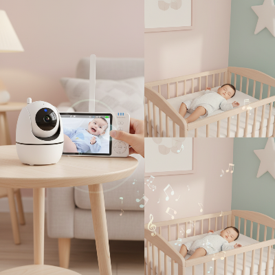 baby monitor chambre bébé berceuses intégrées notes musiques