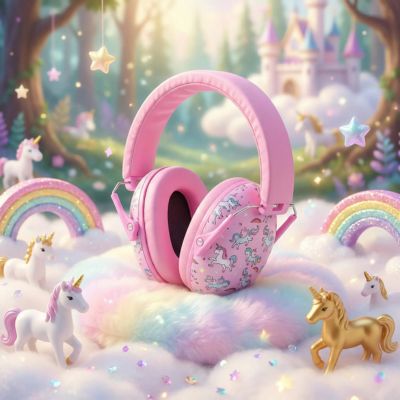 casque anti bruit enfant décor licorne
