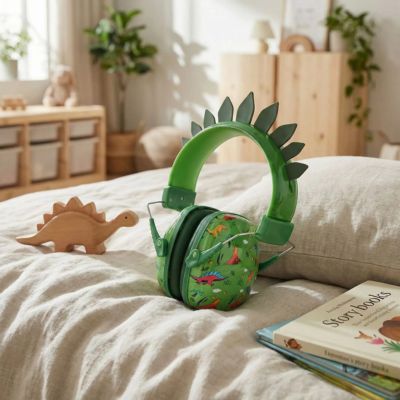 casque anti bruit enfant lit dinosaure