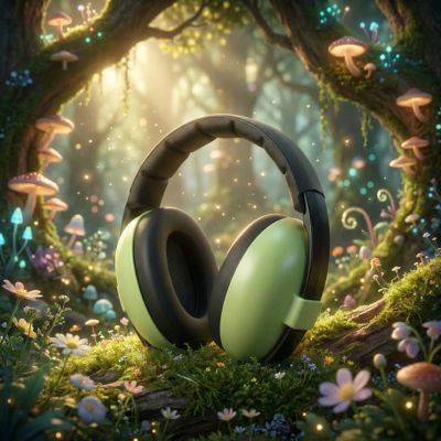 casque anti bruit pour bebe vert monde enchante